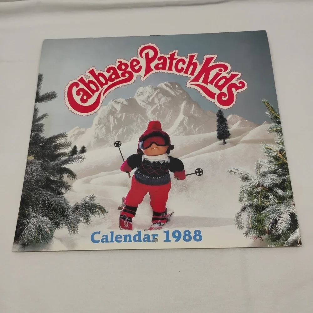 Vintage 1988 Cabbage Patch Kids Unused‎ Calendar Movie Prop Collector